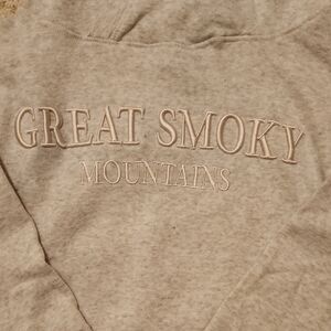 Gray Cream Great Smoky Mountains Hoodie